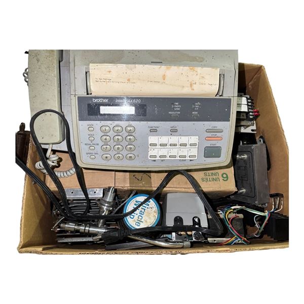 Brother intellifax AX620 Fax Machine and Assorted Components