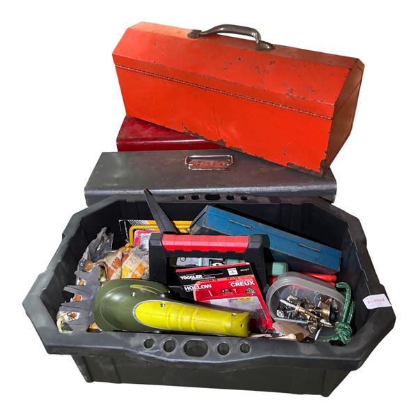 Group of Tool Boxes and Misc Tools