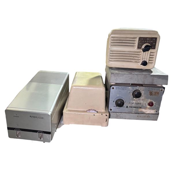 Hitachi VHF AC Adapter Charger, Thermolyne Hot Plate, Arvin Tabletop Radio, Etc.