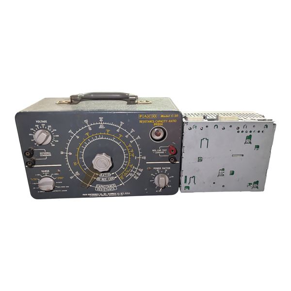 PACO Model C-20 Resistance-Capacity Bridge & Mitsubishi Electric DY-1MW0U59-4