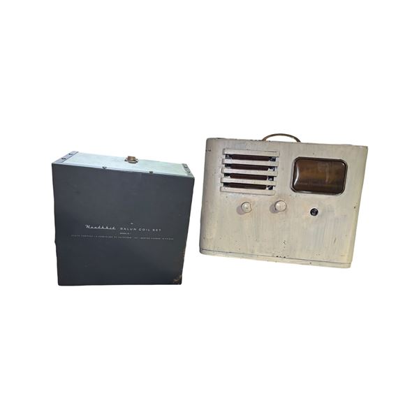 Heathkit Balun Coil Set & Vintage Radio Chassis