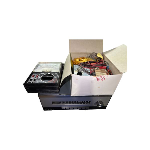 Group of Misc - Stereofetic FM Tuner, Range Doubler, Amp, Cords/Cables, Etc.