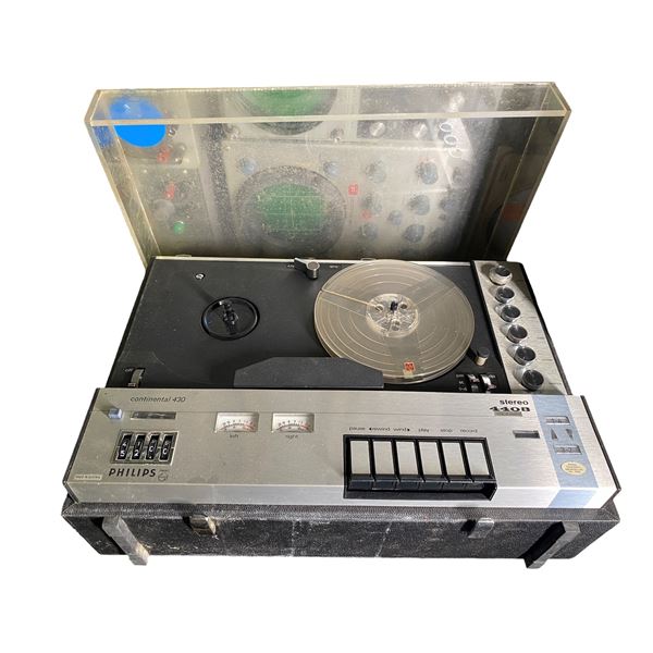 Vintage Philips Continental 430 Stereo Reel-to-Reel Tape Recorder (Model 4408)
