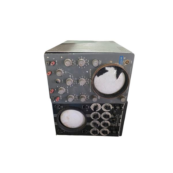 Heathkit Oscilloscope & Vintage Black-Panel Oscilloscope