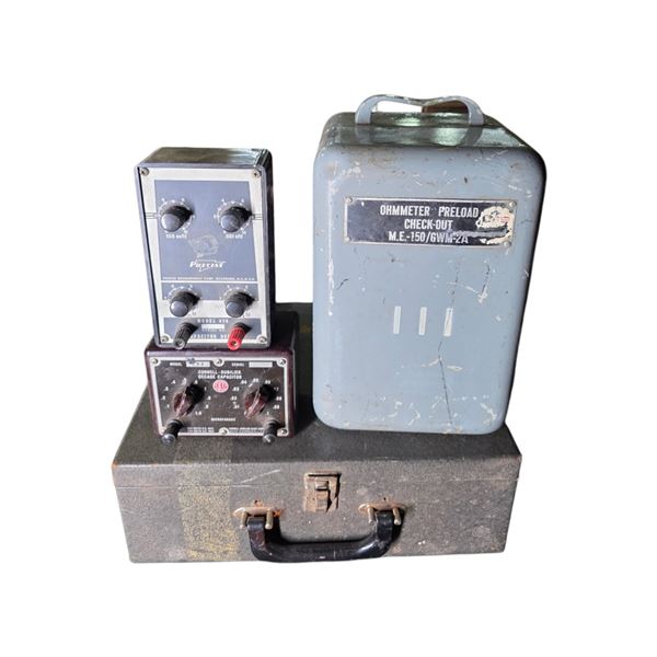 Precise Model 478 Capacitor Decade, Cornell CDB8 Decade Capacitor, Ohmmeter Preload Checkout & B&K 4