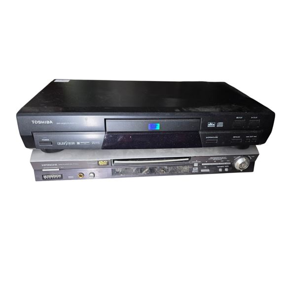 Vintage Toshiba ColorStream and Hitachi Ultravision DVD Players