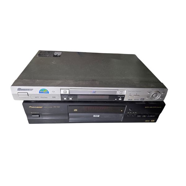 Vintage Pioneer DV-563A and DV-525 DVD Players