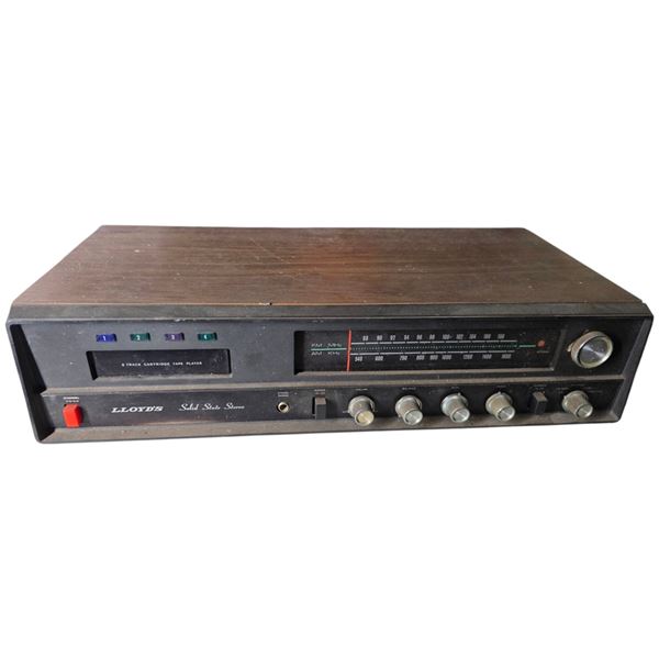 Lloyd's Solid State Stereo Receiver with 8-Track Player