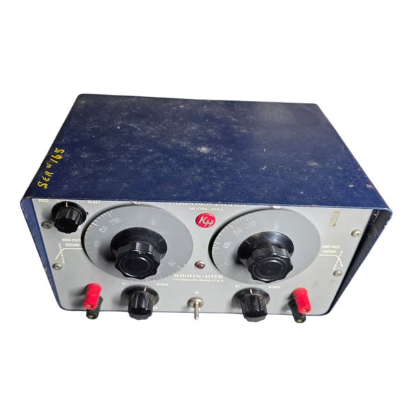 Krohn-Hite Model 315A Variable Filter Test Equipment
