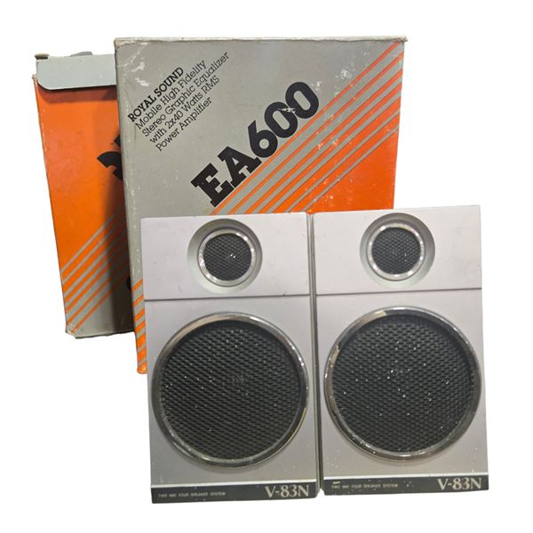 Royal Sound EA600 V-83N Amplifier Speakers