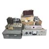 Image 1 : Group of Chassis and Electronic Components: Metron 2B-1 Auto Level Amplifier, Transformer, and More