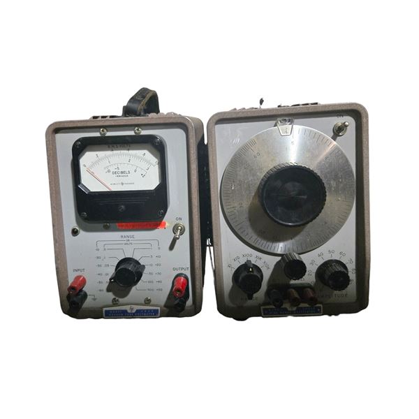 HP Vacuum Tube Voltmeter Model 400D & Wide Range Oscillator 200CD