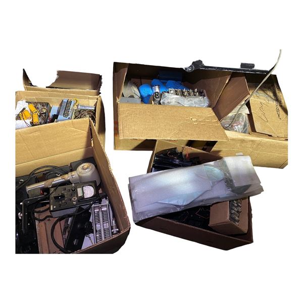 Mixed Lot: Western Electric Test Set, Cornell Dubilier Capacitors, and Cahn Battery Power Supply