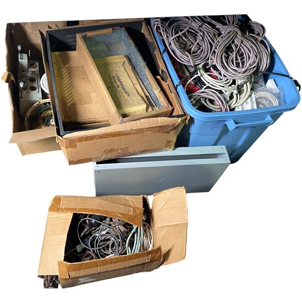 Mixed Vintage Power Cables, Audio Patch Cords, Chassis, and More
