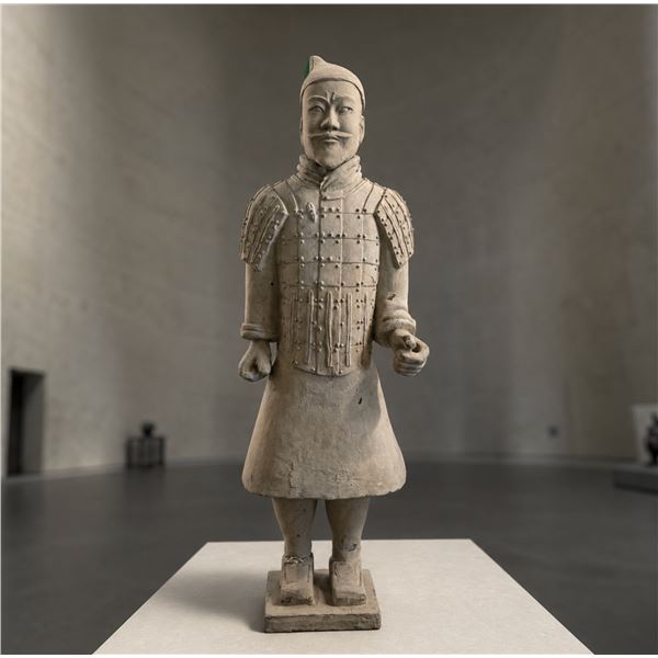 Life-Size Terracotta Warrior Statue - Cavalryman, Approx. H66" x W23" x D20"