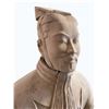 Image 4 : Life-Size Terracotta Warrior Statue - Middle-Ranking Officer, Approx. H70" x W26" x 22"