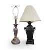 Image 1 : Group of 2 Vintage Table Lamps (Missing One Shade)