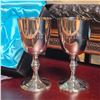Image 3 : Wm. A. Rogers by Burke & Wallace Silversmiths Goblet Pair, Boxed Personalized Engraved Names