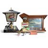 Image 1 : Vintage Hamm's Beer Motion Lighted Sign with Clock - 'Land of Sky Blue Waters' Bar Advertising & Vin