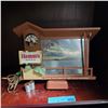 Image 4 : Vintage Hamm's Beer Motion Lighted Sign with Clock - 'Land of Sky Blue Waters' Bar Advertising & Vin