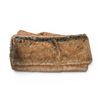 Image 1 : Vintage Faux Fur Stole - Brown & Black, 50" x 60"