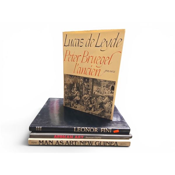 Art Reference Book Set (4) - Bruegel, Leonor Fini, African Art, Man as Art: New Guinea