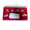 Image 1 : Gold-Tone Place Card Holders, Boxed Set