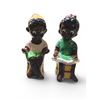 Image 1 : Vintage Figural Ceramic Salt & Pepper Shakers