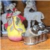 Image 2 : Porcelain Figurine Grouping - Shepherdess, Children with Lambs