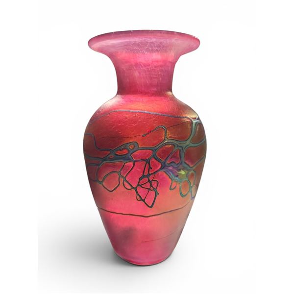 Iridescent Art Glass Vase