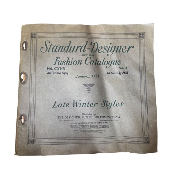 Standard Designer Fashion Catalogue, January 1925