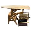 Image 1 : Antique Wooden Ironing Board with 2 Vintage Folding Baskets