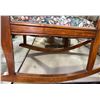 Image 3 : Carved Wood Rocking Chair with Tapestry Seat