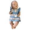 Image 1 : Vintage Sun Rubber Doll, Painted Eyes, Floral Dress