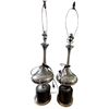 Image 1 : Group of 2x Chrome Lamp Base