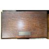 Image 2 : Antique Oak Smoker's/Trophy Cabinet with Engraved Presentation Plaque, 1934