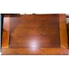 Image 2 : Antique Mahogany Glass-Front Bookcase Cabinet, 3-Door (28x18x31.5 - Contents Not Included)
