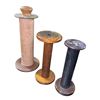Image 1 : Set of 3 Antique Wooden Textile/Bobbin Spindles