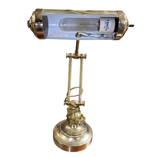 Brass Bankers/Piano-Style Desk Lamp