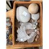 Image 2 : Woven Basket of Mixed Crystals, Stones & Geodes