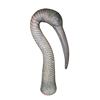 Image 1 : Carved Wood Ostrich/Bird Head Cane Handle with Horn Accent
