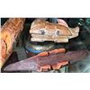 Image 2 : Carved Wood Animal Figurines: Fish, Snake & Rhino