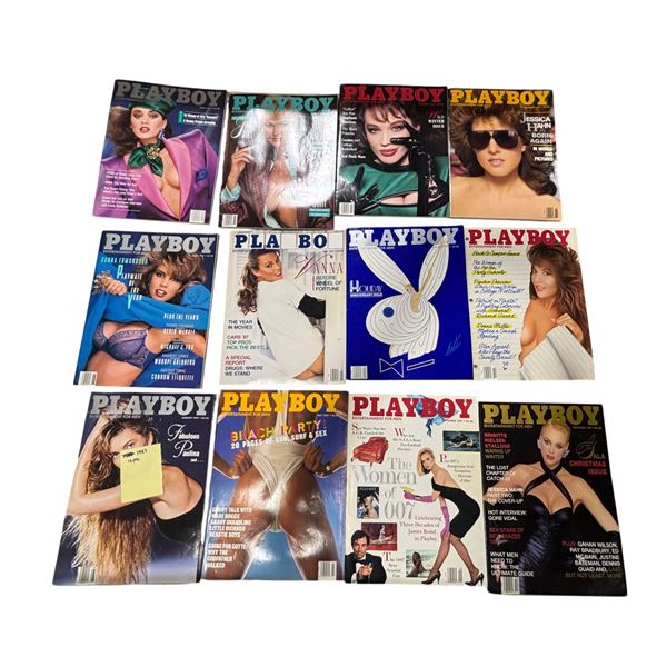 Collection of Playboy Magazines "1987" Group Lot