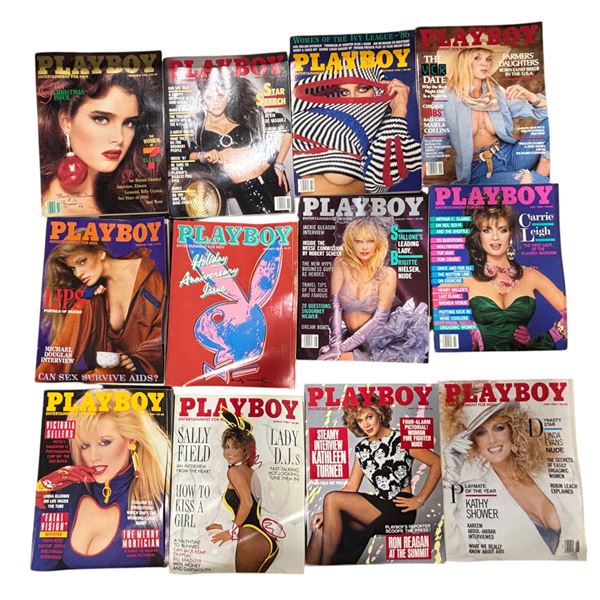 Collection of Playboy Magazines "1986" Group Lot