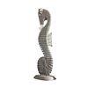 Image 1 : Carved wooden animal figure (giraffe or deer-like), weathered/whitewash finish
