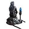 Image 2 : Black mermaid figurine/lamp base with a blue bulb