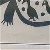 Image 4 : Anirnik Oshuitoq - "Sea Spirit," Cape Dorset Stonecut, 1970, 20/50, Framed (29.5x25)