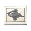 Image 1 : Signed Jacques Hnizdovsky & Numbered Pelican Woodcut Print, 1966, 39/150, Framed (24x20)