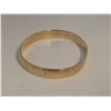 Image 1 : Gold Bangle Bracelet Stamped 14KT - 5mm wide  - Total weight: 9.7 grams