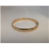 Image 2 : Gold Bangle Bracelet Stamped 14KT - 5mm wide  - Total weight: 9.7 grams